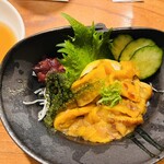 浜寿司 - 海ぶどうが添えられていて感激