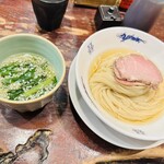 中華蕎麦にし乃 - つけ麺全体図