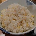 とんかつ とんQ 春日部店 - ご飯は 桜えびと錦糸玉子 のご飯に変更