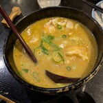 竹や - 海老天カレーうどんのハーフ