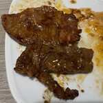 焼肉 南大門 - 国産カルビ 焼き後