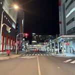 焼肉 南大門 - 店舗付近から青森駅側