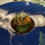 Crevette Dining - フォアグラと名古屋コーチンのカツレツ　ルビーボルトソース　トリュフのサラダと共に