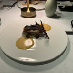 Crevette Dining - スズキのオーブン焼き　オマール海老のクリームソース　サフランの香りで