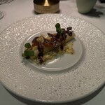 Crevette Dining - ホワイトアスパラガスとホタルイカのコンフィ　ラヴィゴッドソース