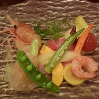 ロスタル - キジハタとボタン海老・シマエビのカルパッチョ