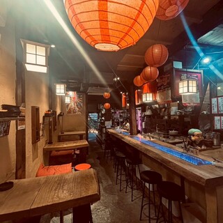 Seating available for small to large groups.