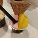 プレミアム マリオジェラテリア - 『Sサイズ　ベリーストロベリー＋清見オレンジマンゴー』　¥520