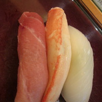 鮨ぎん くさびや別邸 - 板前おまかせにぎり＠2040円/中トロ・蟹・だるま烏賊