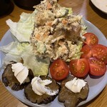 鳥丁 - ポテトサラダ いぶりがっこ入り