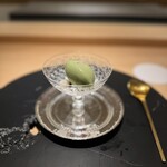 東山無垢 - よもぎのアイスと白玉