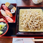 金太郎寿し - 生寿しセット　おそば大盛り‼︎‼︎