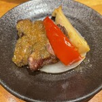 ダイナミックキッチン＆バー 燦 - 国産牛フィレステーキと筍木の芽醤油炙り