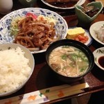 Marufuku - まる福のまる福定食、豚しょうが1100円（14.08）