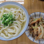 純手打ち讃岐うどん 綾 - ひやひやとかき揚げ