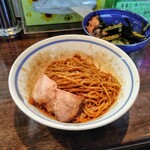 麺や 青雲志 - 限定　サンマまぜそば2025 濃口正油Ver 半年熟成　(混ぜた後)