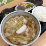 おかだうどん - きしめん定食　¥700