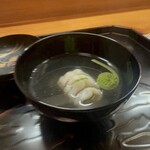 296289715 - ああなめ、こごみのお吸い物