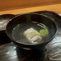 赤坂とゝや魚新 - ああなめ、こごみのお吸い物