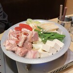 遊山 - 明太子もつ鍋。美味し。