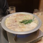 遊山 - 明太子もつ鍋。美味し。