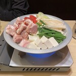 遊山 - 明太子もつ鍋。美味し。