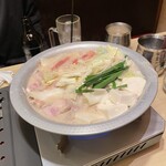 遊山 - 明太子もつ鍋。美味し。