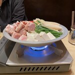 遊山 - 明太子もつ鍋。美味し。