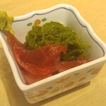 すし酒場 握わい - まぐろめかぶ