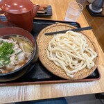 手ぶちうどん 吉平 - 肉増し肉ねぎ