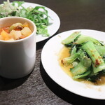 肉料理専門ビストロ　ZEXAL - サラダ＆スープお替り2巡目