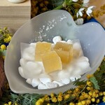 Ristorante IL PRINCIPE - 紀州南高梅の果肉を包んだ4月の琥珀糖