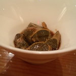 日本料理 たかむら - アワビの肝・・醤油漬け・・。