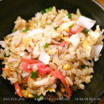 焼き鶏 青天上 - ニンニクと鶏のチャーハン