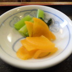 味処 佐とう - たくわんのお新香