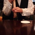 漱流 - すりこぎでフルーツカクテル