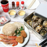 宇品BBQガーデン - 平日限定やっぱり魚介セット