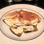 山下食堂 - 茄子のソテーとオムレツ　パルミジャーノのクリーム