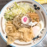 中華そば みたか - ワンタンメン油そば　半熟卵付き