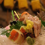 本家伴久 - 造り：岩魚の刺身は湯西川ならでは！(2014.Aug)