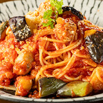 サルシッチャと茄子のトマトソーススパゲティ