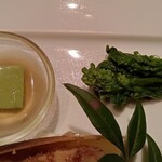 銀座ろくさん亭 - うすいまめ豆腐・菜の花