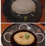 蕎麦 流石 - 蕎麦がき、揚げ出し蕎麦がき