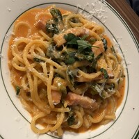 acero - ベーコンとほうれん草のトマトクリーム