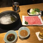 すき焼き 牛しゃぶ 松重 - 