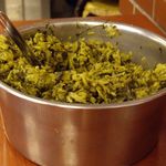 永康牛肉麺 - 卓上の高菜炒め