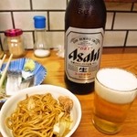 いわたや大衆食堂 - ビールも呑むよねぇ