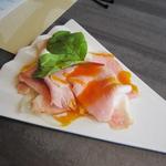 飛騨牛一頭家 馬喰一代 - 試食のハム