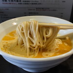 丿貫 - 雲丹と金目鯛クリームのまぜ蕎麦の麺