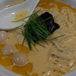 丿貫 - 雲丹と金目鯛クリームのまぜ蕎麦